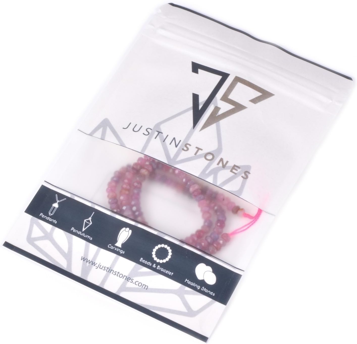 Natural Ruby Gemstone 4mm Faceted Rondelle Spacer Loose Beads 16 Inch for Jewelry Making Beads - Image 3