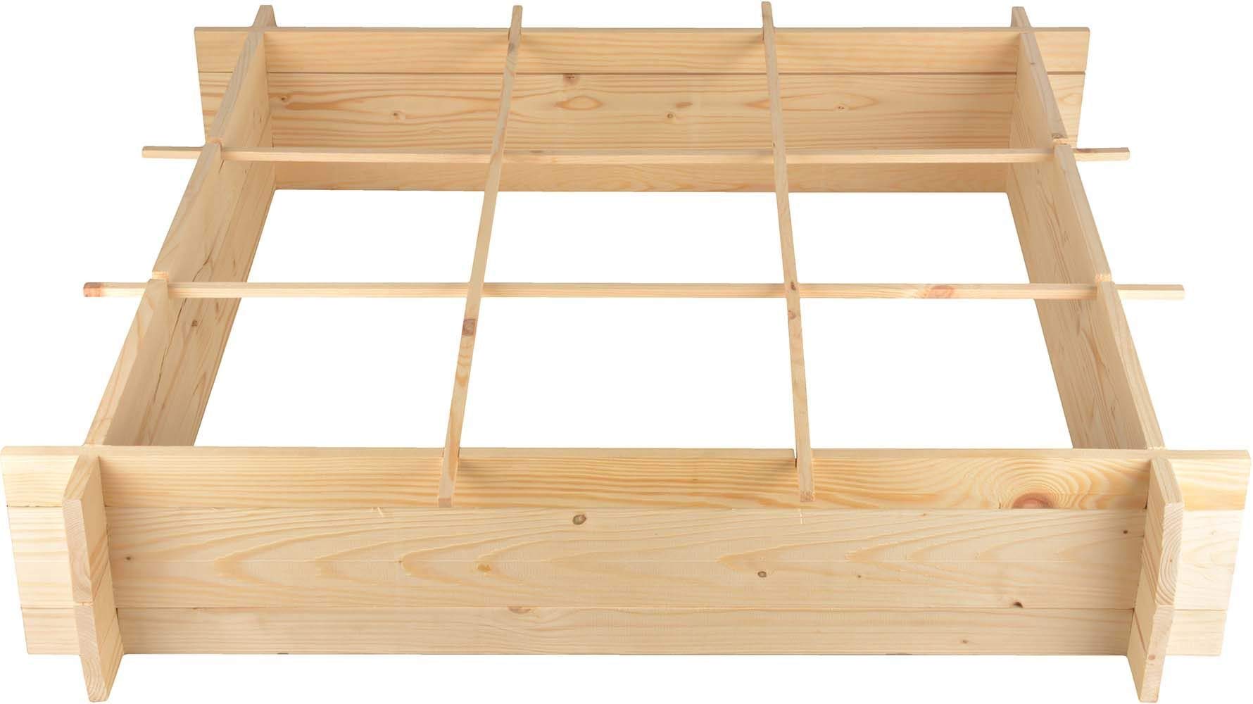 Esschert's Design B1012 Jardinière carrée en Bois