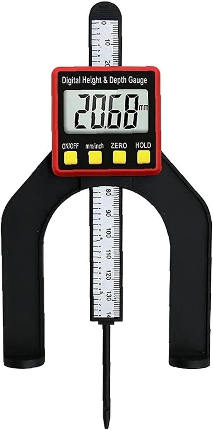 DRNKS Depth Gauge Woodworking 2 in 1 Height Measurement Tool for