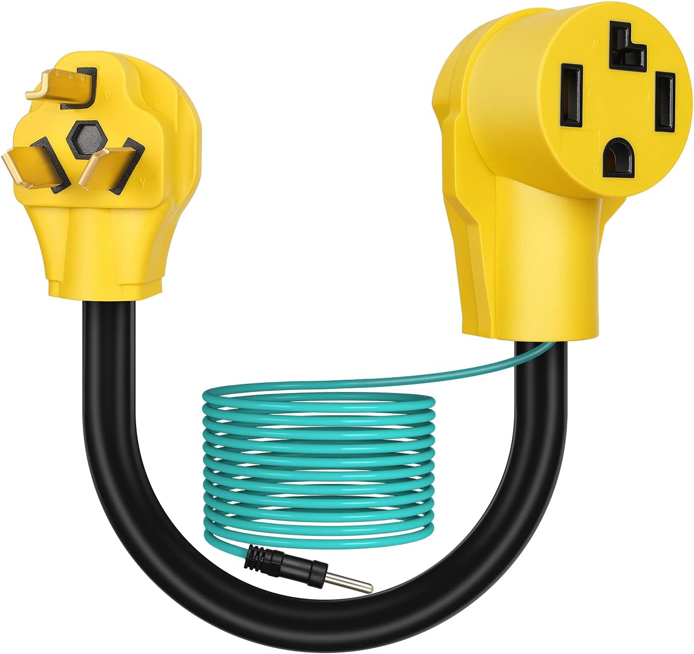 1FT NEMA 1030P to 1430R Dryer Adapter, 30A, 250V, SJTW