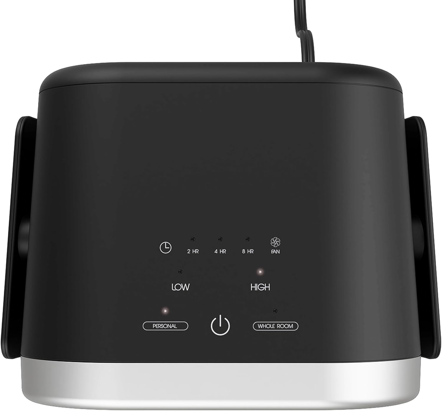 Vornado VC-01 Ceramic Heater with Velocity Tuned Heat®, 15° Tilt, Quiet Personal or Whole Room Indoor Heater, Reusable Pre-Filter, 4 Heat Settings, Powerful Heater for Bedroom and Home, Black