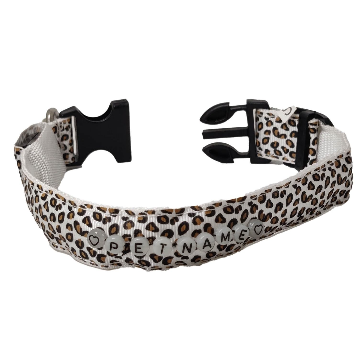 Aumni Crafts Name Personalized Adjustable Polyester LED Pet Dog Collar Water Resistant Flashing Light [Battery Not Included] 14 Inch (1 PC) White (B0CLJP41X2) Amazon Price History, Amazon Price Tracker