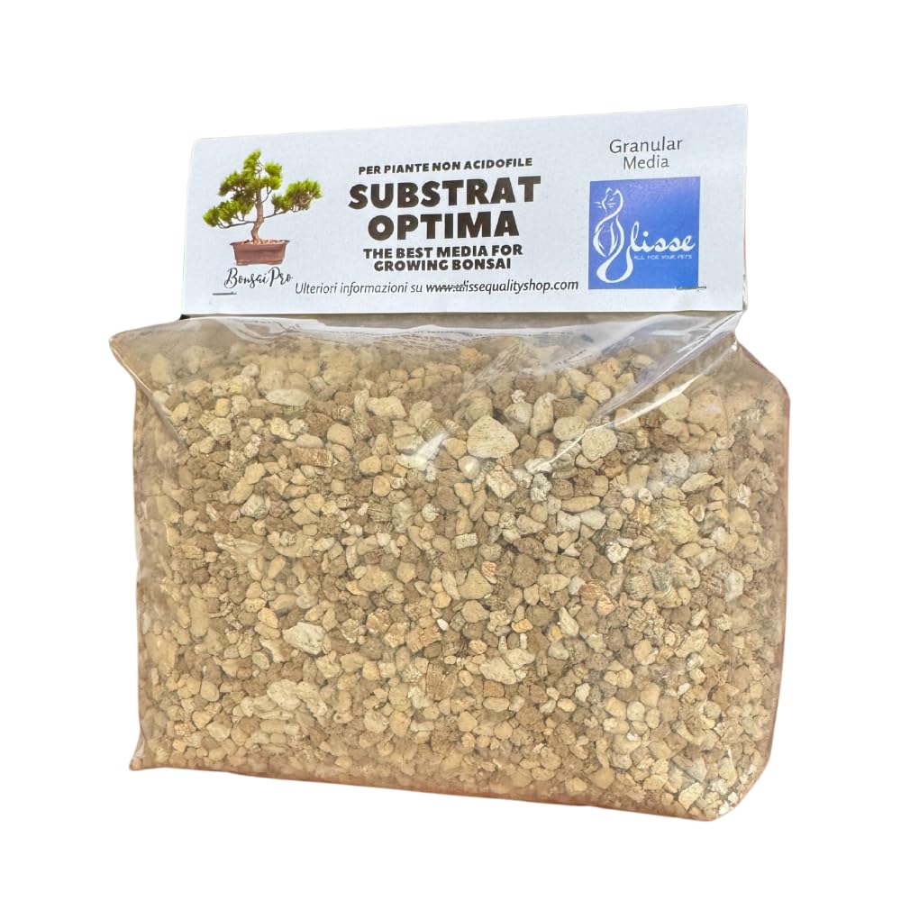Ulisse® BonsaiPro Substrat Optima, Sustrato profesional para bonsái, mezcla de Akadama, piedra pómez, Kyriuzuna, zeolita, vermiculita, drenaje y nutrición ideales, listo para usar, para plantas no