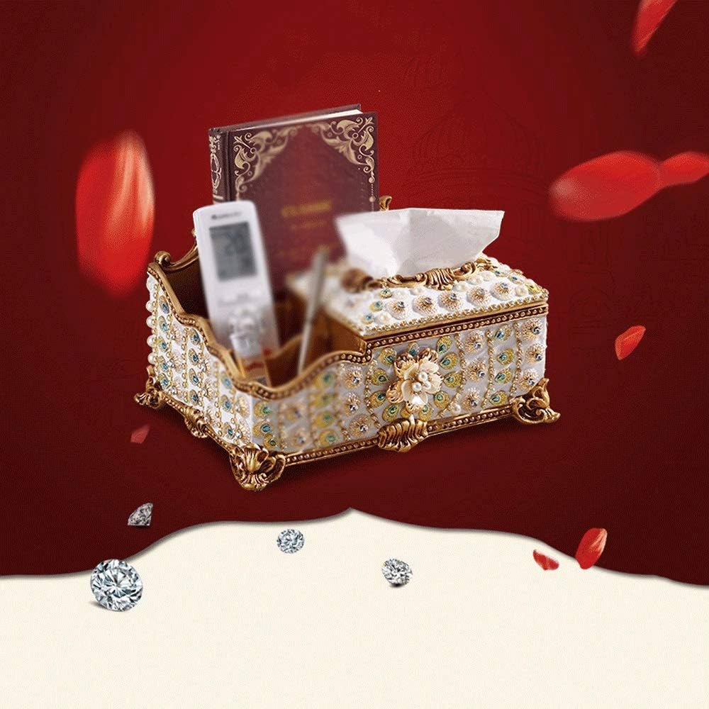 Square Tissue Box Cover - Decorative Tissue Holder is Finished in Beautiful, Bathroom Accessories