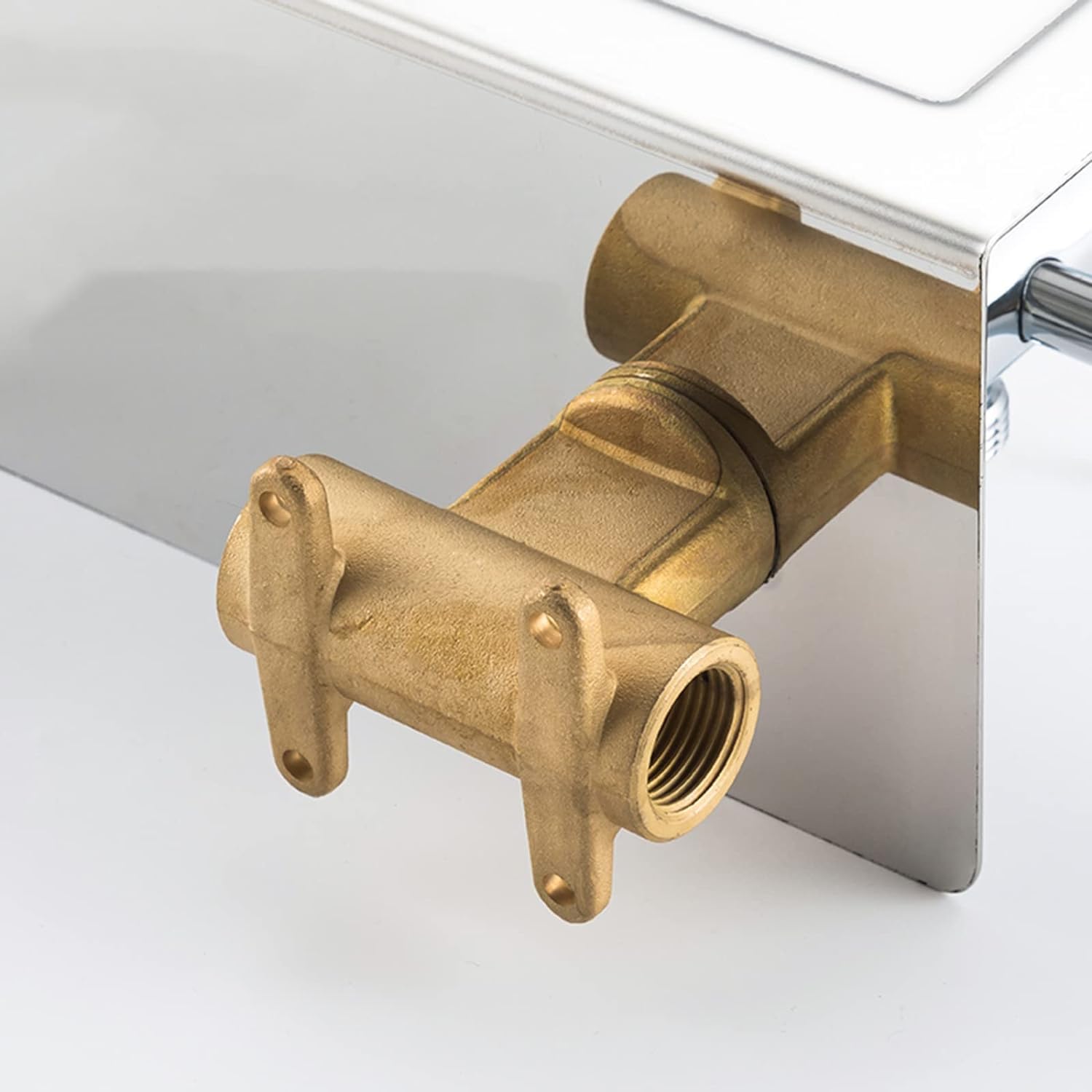 Toilet Bidet Kit with Hand Shower - Chrome Brass Handheld Bidet Sprayer - Hot and Cold Water Shower — view 4