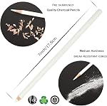 3 Pack Professional White Charcoal Pencils Set Sketch Highlight Colored Pencils Drawing Set Art Painting Supplies Pencils for Drawing, Sketching, Shading, Blending Chalk Pencils for Beginners Artist