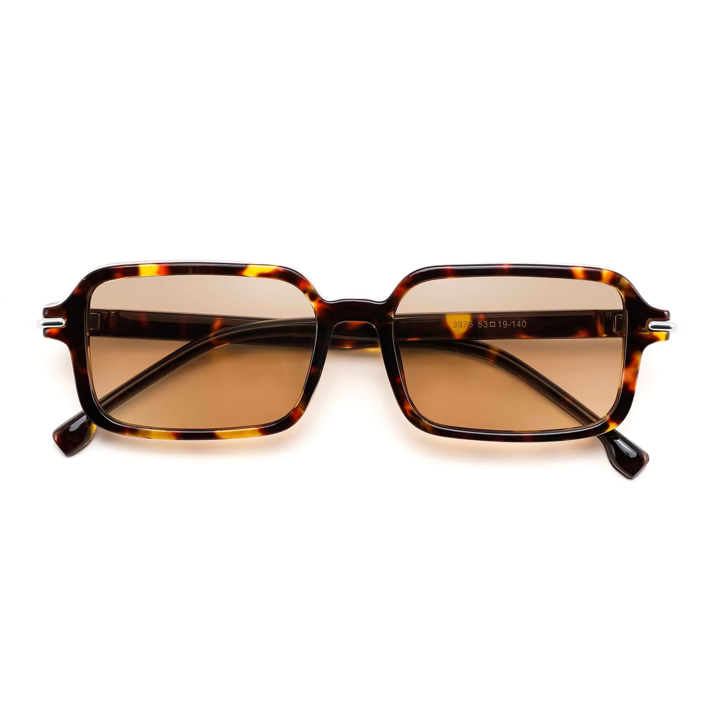 FEISEDY Trendy Rectangle Sunglasses for Womens Mens, Fashion Chic Sunnies Adult