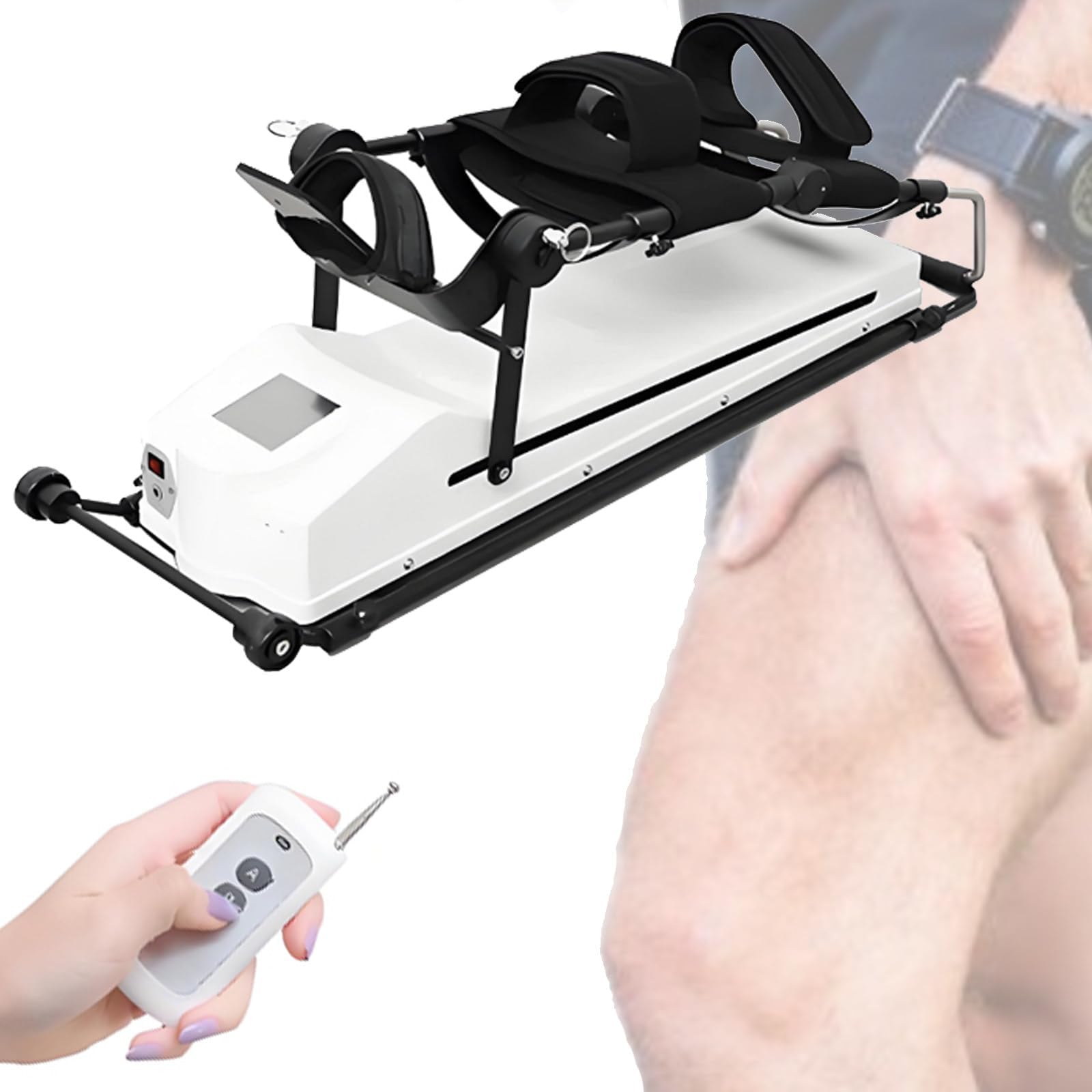 Knee Joint Rehabilitation Training Device, CPM Device for Relieving Knee Stiffness and Post-Surgical Recovery, Lower Limb Traction Machine Home Exercise Equipment S