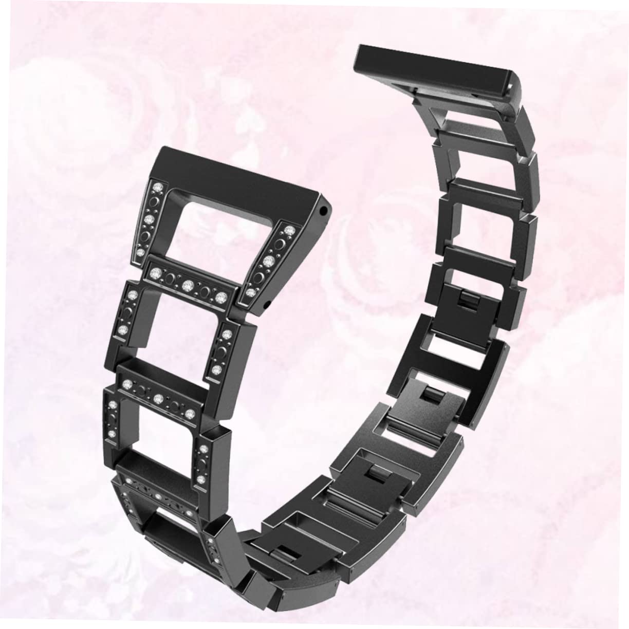 Housoutil 2 Pièces Bracelet De Montre En Acier Inoxydable Accessoires De Montre Intelligente Remplacement De Bracelet De Montre Groupe Bandes De Cuir Bande De Cuir Léger Trapézoïdal Regardez