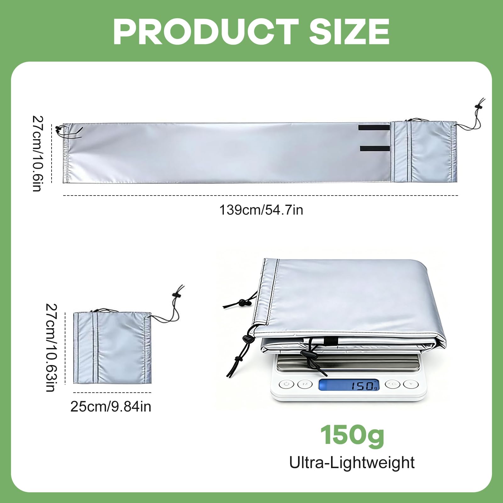 Housse De Protection Pour Tuyau De Climatisation, Revêtement de Tuyauterie Antibruit, Insonorisant et Thermo-isolant, Économe en Énergie, Étanche à La Poussière, Longueur Réglable, Sangle Élastique