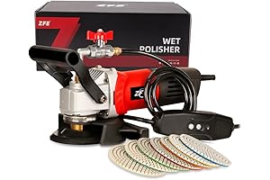 800W 4'' Wet Polisher with Granite Diamond Polishing Pads