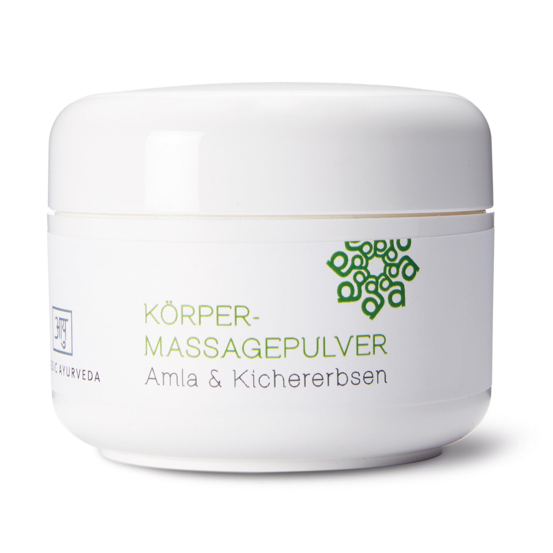 Classic Ayurveda - Körpermassagepulver - 50 g - Ayurvedisches Kräuterpulver für Ganzkörpermassage mit Amla und feinem Kichererbsenmehl