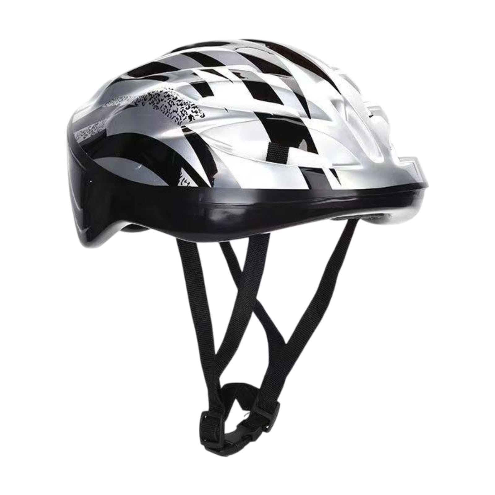 Zxpjkyu Skateboard And Helmet, for Cyclists, Silver