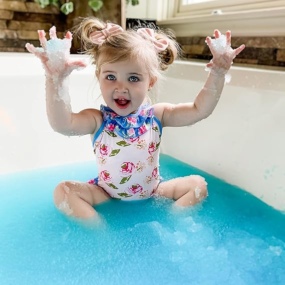 ZIMPLI - Gelli Baff Blue, 1 Bath or 6 Play Uses, Turns water into thick, colourful goo, Kids Bath Toy, Pocket Money Gift, Christmas Stocking Filler