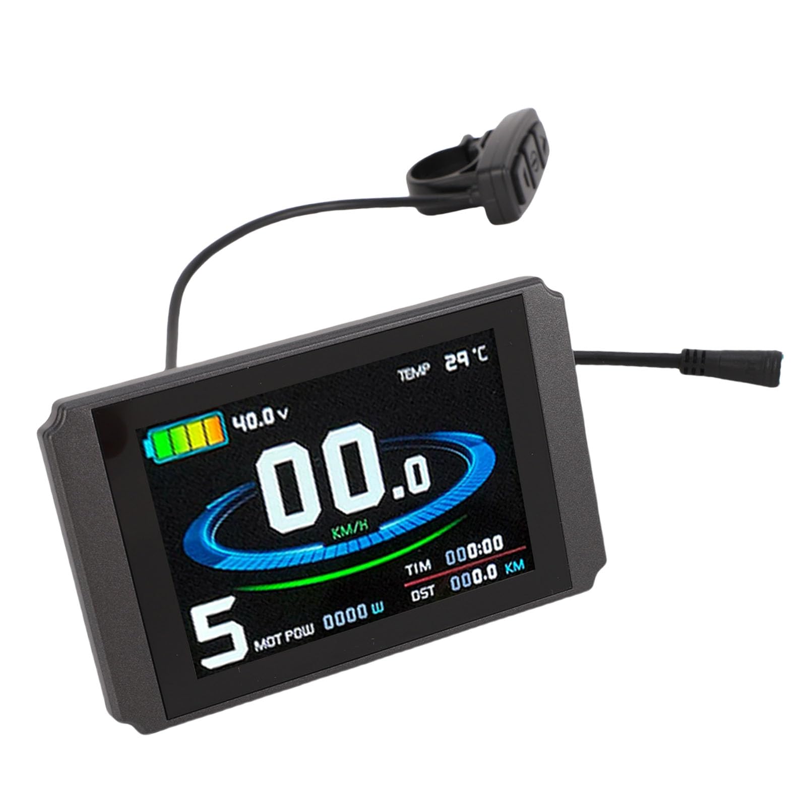 Panel Wyświetlacza do Hulajnogi Elektrycznej LCD8H, Złącze 5-pinowe, Panel Sterowania LCD z Akcesorium do Modyfikacji Roweru Górskiego, Idealny Jazdy na Rowerze