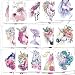Unicorn Temporary Tattoos for Children Kids Girls(45Sheets),Konsait Great Girls Fake Stickers Waterproof Rainbow Unicorn Kids Birthday Party Favors Decorations Birthday Party Gift Bag Fillers