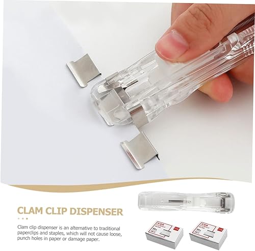 Miniatura 6 de STOBOK Grapadora de material de hierro de plástico, organizador de escritorio sin costuras para bolígrafos, suministros de oficina, conjunto