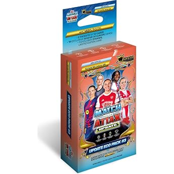 Topps UCC Match Attax 2025/26 - Update Eco Pack #3 - Queens of Europe - Includes 41 Cards, Including 16 Exclusive Queens of E