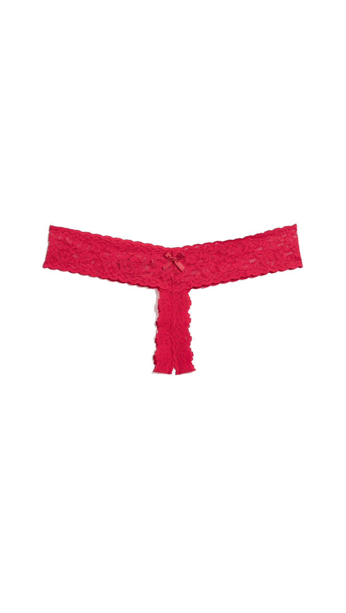 String crotchless Hanky Panky sous-vêtements dentelle pour femme taille basse en nylon - 5