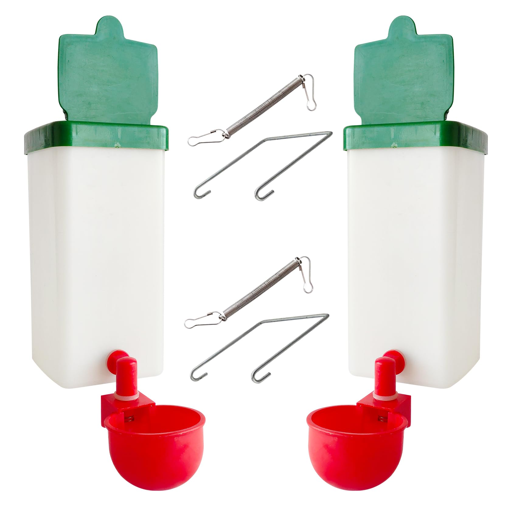 Sistema de riego automático para pollitos, 1 litro, vaso de riego automático para aves de corral, utilizado para jaulas (2)