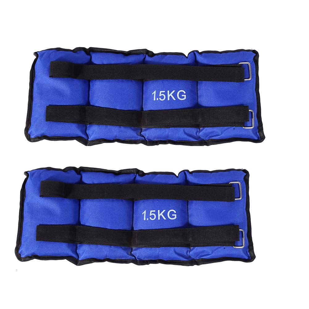 Pesi per Caviglie e Polsi, Set da 2 Cinghie per Caviglia 1 Paio Peso Caviglia per Allenamento delle Gambe e Workout, Regolabili per Allenamento, Fitness, Corsa, Pesi (3KG)