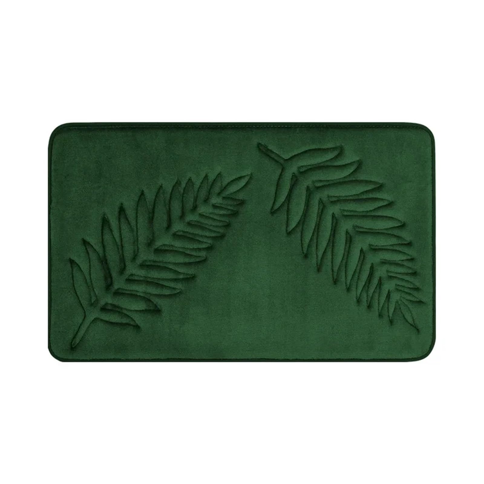 Morbido tappeto da bagno in cotone verde antiscivolo assorbente 60 x 90 cm tappetino da bagno in memory foam per soggiorno, camera da letto, cucina, casa, tappeto da pavimento