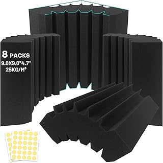 8 Pack Bass Traps Acoustic Foam