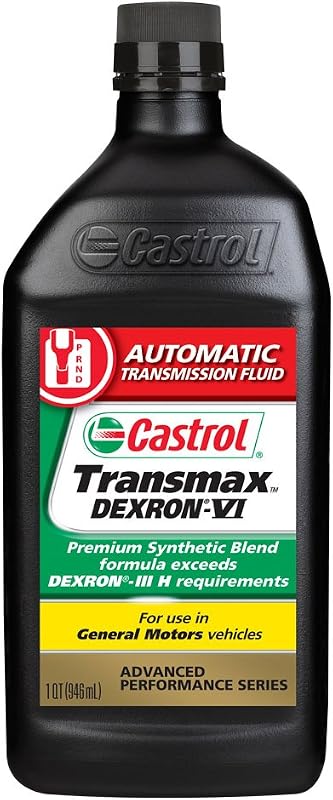 Fluido para transmissão automática Castrol Transmax Dexron VI Mercon LV sintético – 6 frascos de 946 mL