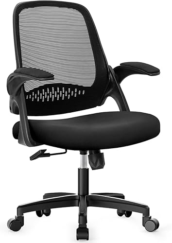 Vista 9 de NEO CHAIR Silla de escritorio para oficina, computadora, gaming, ergonómica con soporte lumbar, altura ajustable, ruedas giratorias, brazos Negro