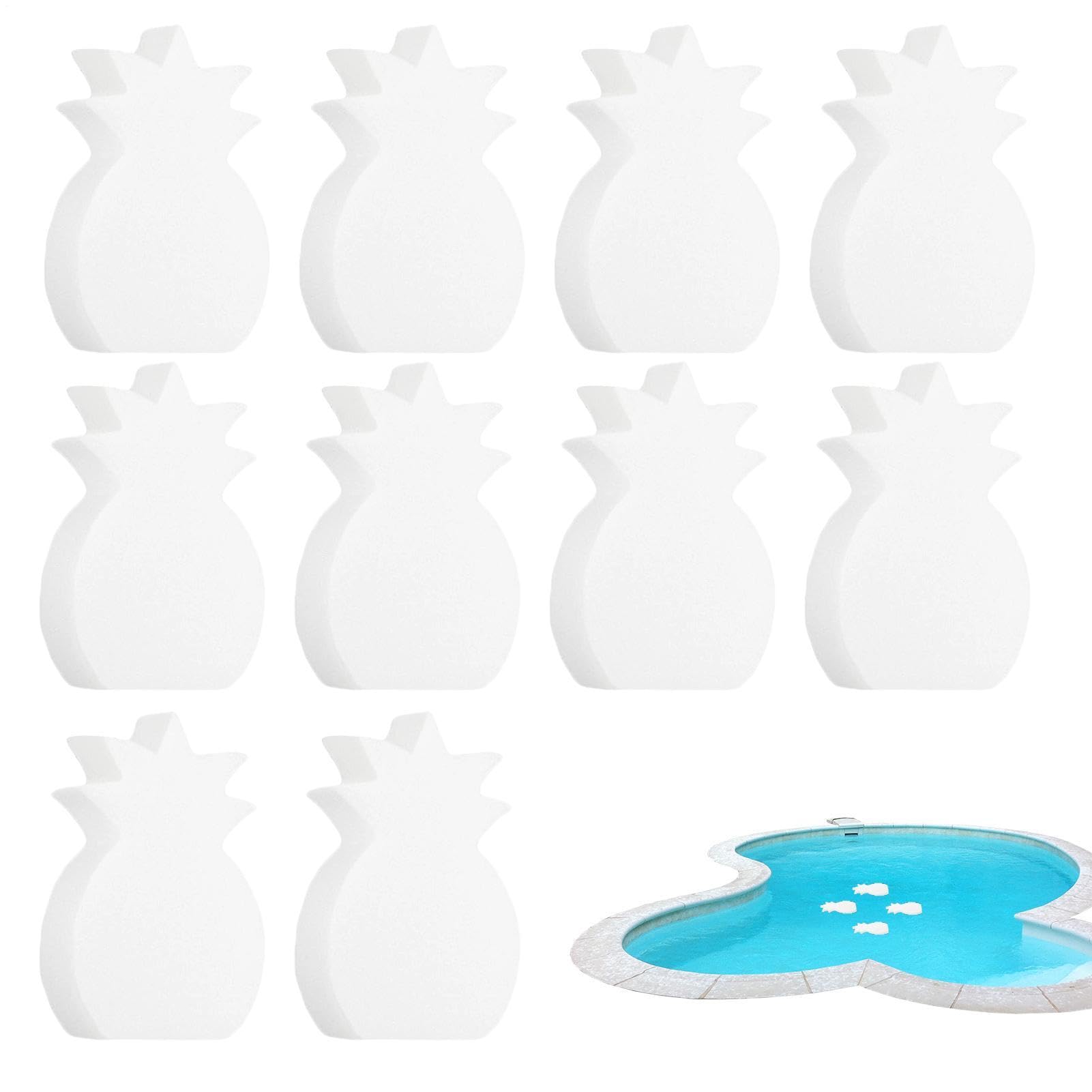 Swimming Pool Oil Absorber | 10 Pieces Absorbent Cleaner | Dirt Absorber for Hot Tub | for Kitchen Bathroom House Terrace Lawn Garden Pool Spa Ground Outdoor
