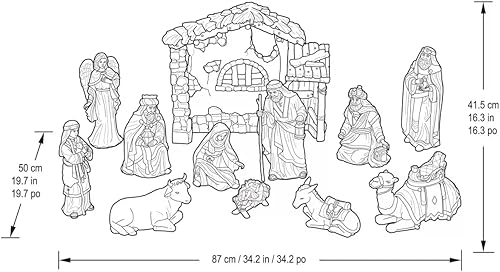 Miniatura 3 de Kirkland Signature - Juego de 13 piezas pintadas a mano para Navidad