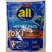Fresh Clean OXI Plus Odor Lifter Mighty Pacs Laundry Detergent | Single-Dose Pacs by all