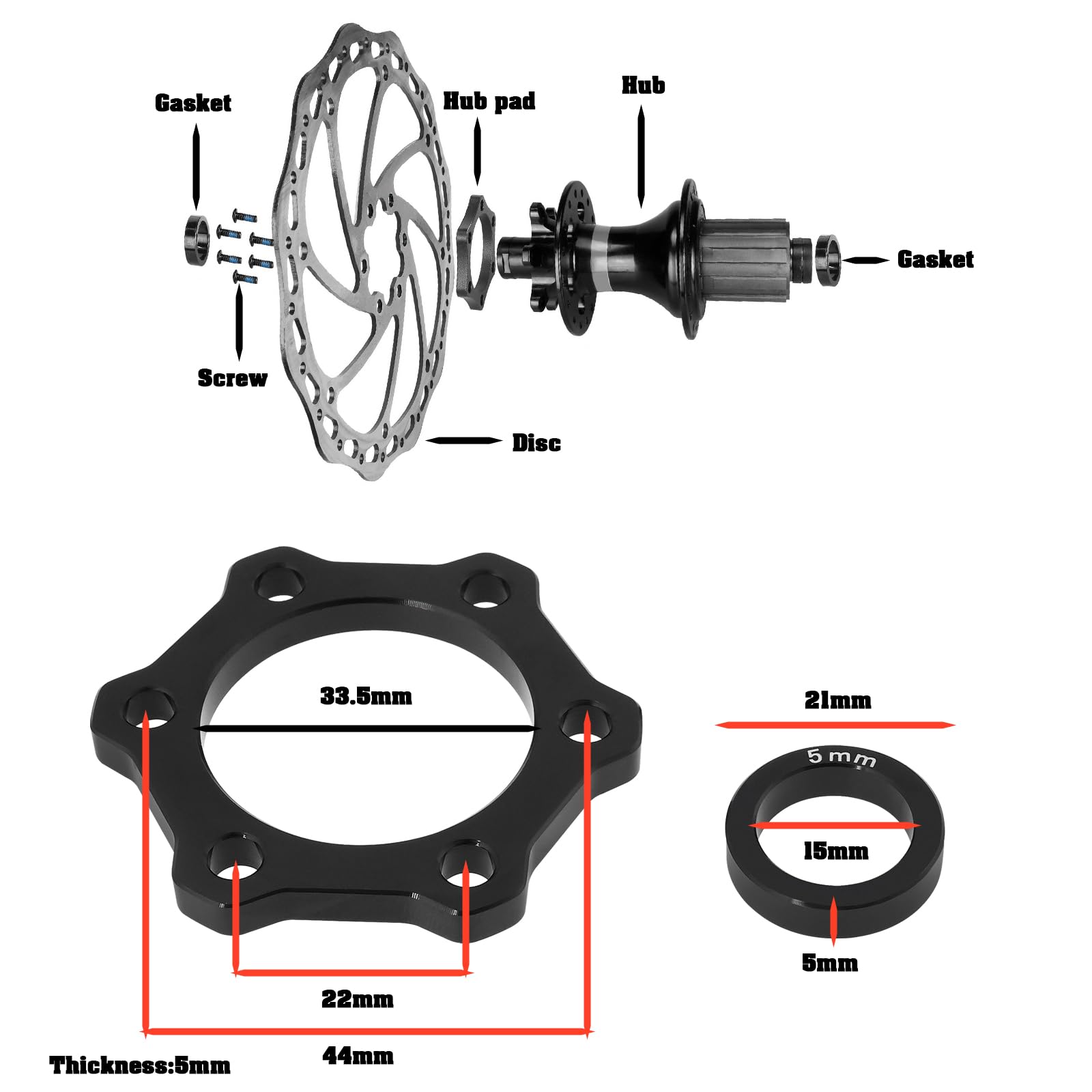 Kit Conversione Mozzo Boost Makerauto: Da 15x100 Mm A 110 Mm Anteriore E 12x142 A 148 Posteriore