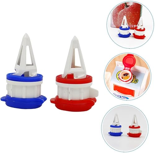 Miniatura 7 de HOMSFOU 2 unids deflector de bebida divisor de bebida caño de bebida vertedor de bebida de leche extensión boca tapa de bebida verter pico jugo