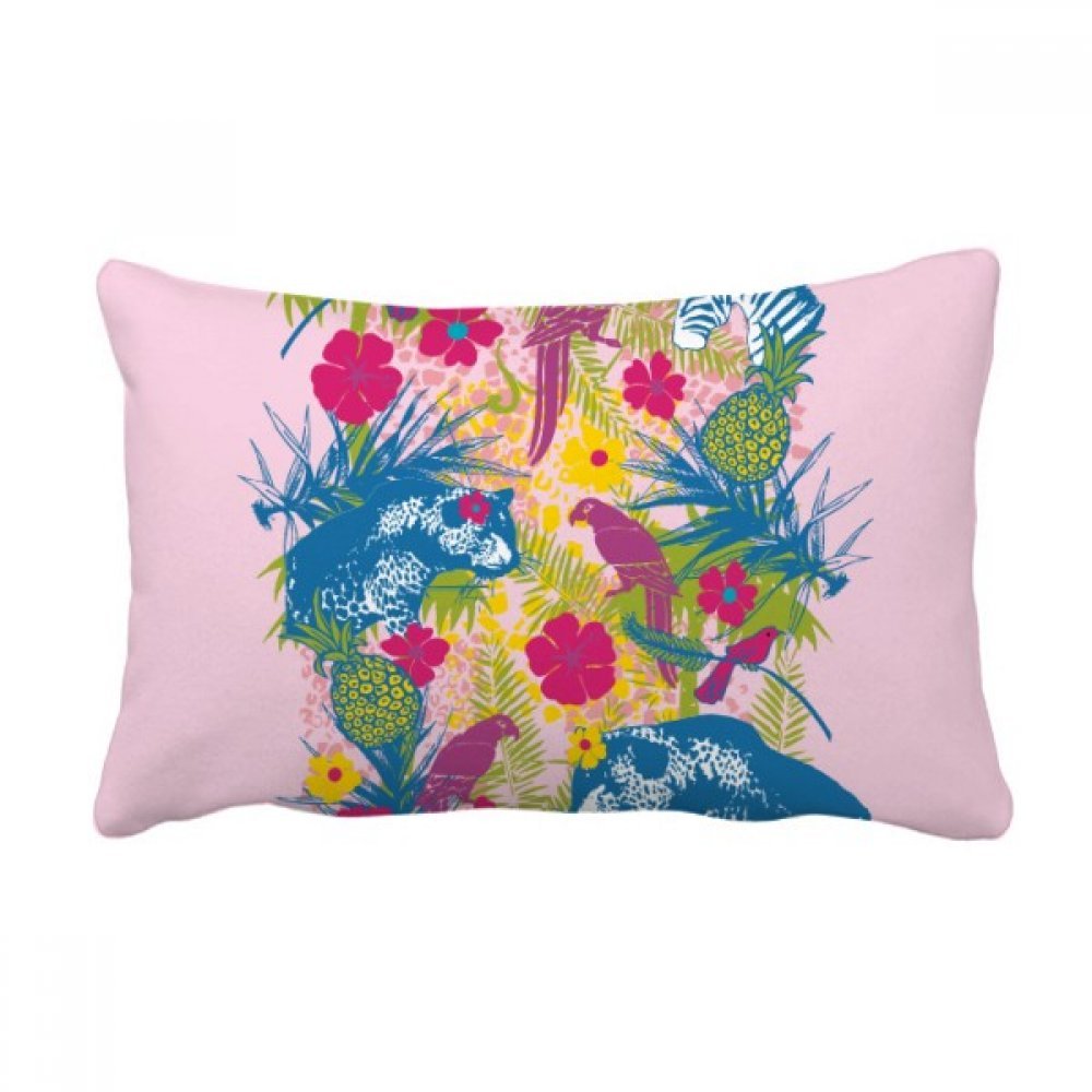 Oreiller lombaire tropical multicolore, l'idée cadeau idéale pour sublimer un canapé de salon