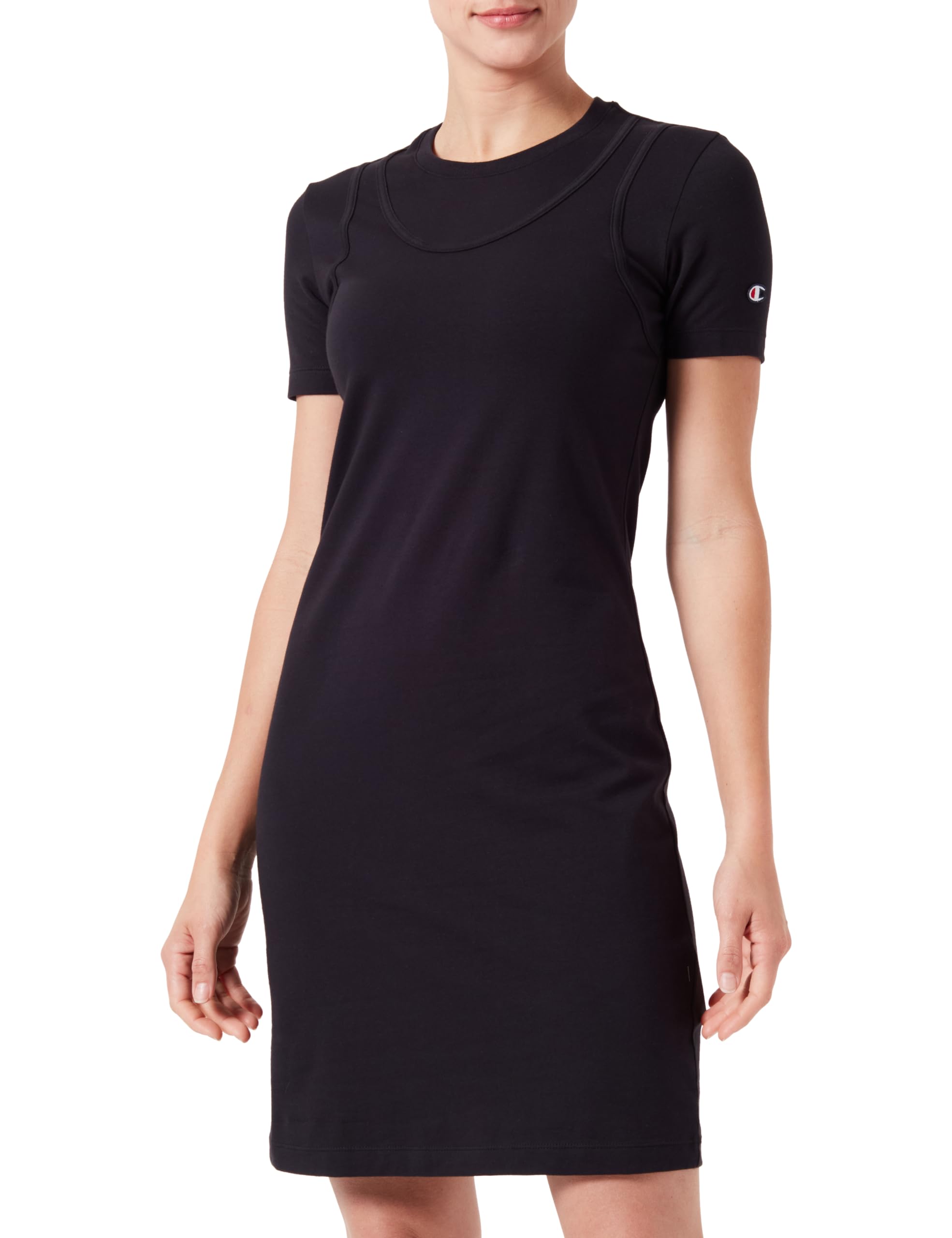 Slim Fit Pamuk Likra Elbise, Kadın