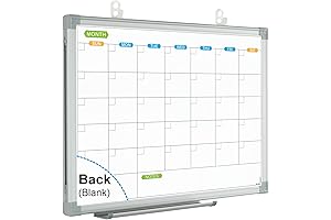 JILoffice Monthly Dry Erase Calendar Whiteboard for Office Home and School