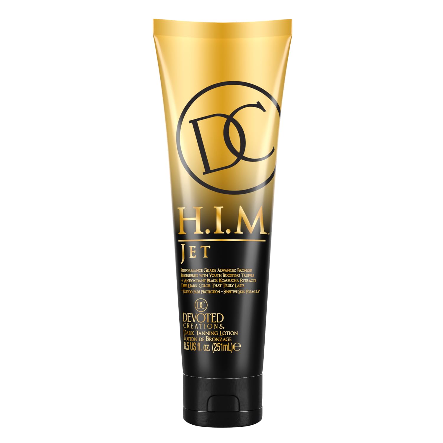 Devoted Creations HIM Jet - Performance Grade Ultra Rich Triple Bronzer Dark Tanning Lotion