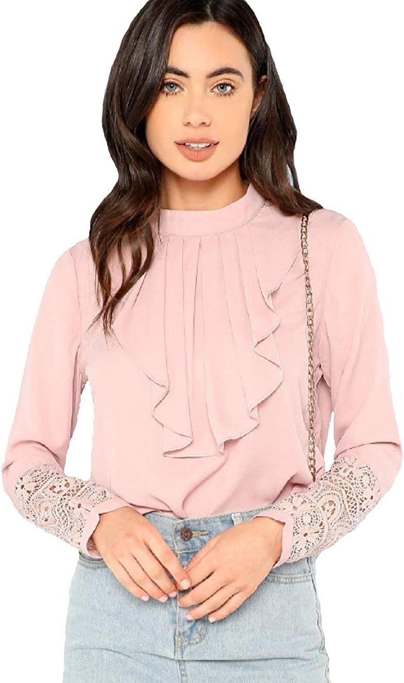 MIZAGOWomen's Lace Formal Top