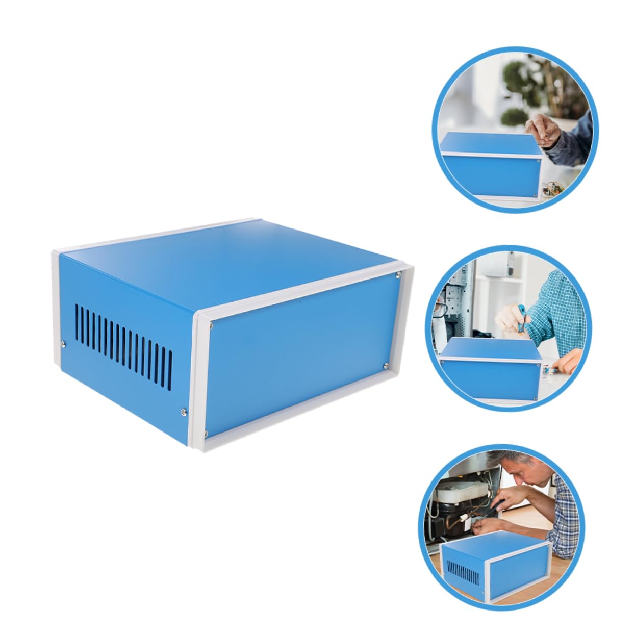 Zerodeko Scatola in Alluminio Per Progetti Elettronici Contenitore Elettrico Robusto e Durevole Scatola Di Giunzione Per Strumenti Elettronici Versatile e Stabile