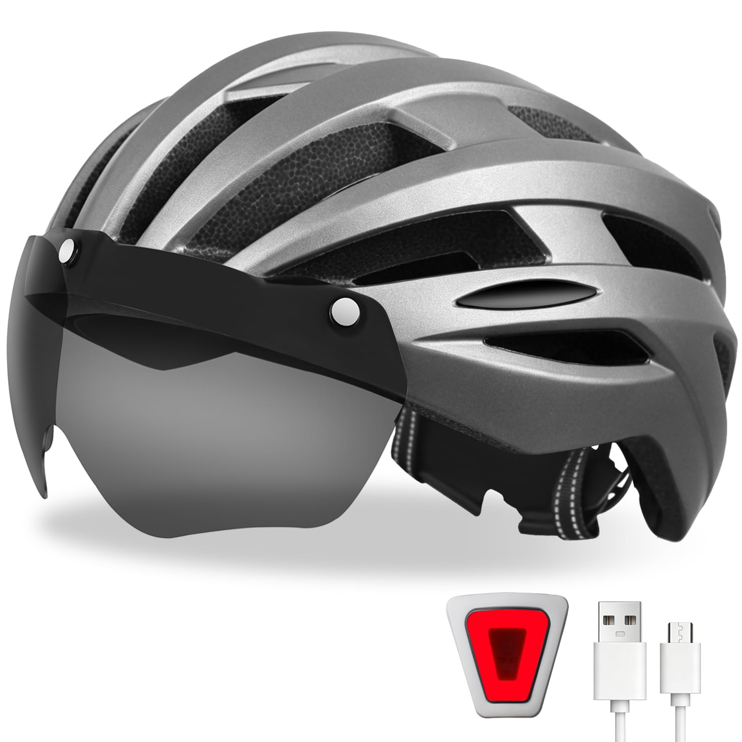 Casco da bicicletta con visiera