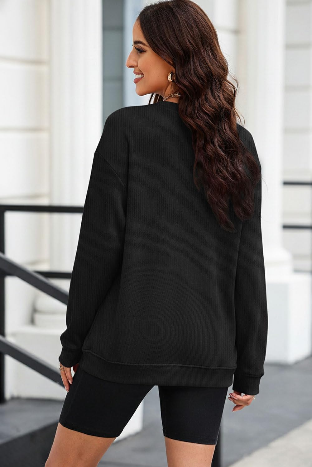 MARZXIN Women 2026 Holiday Casual Mardi Gras Sweatshirts Long Sleeve Sequin Sweatshirt Fashion Glitter Hoodies Outfits - Image 2