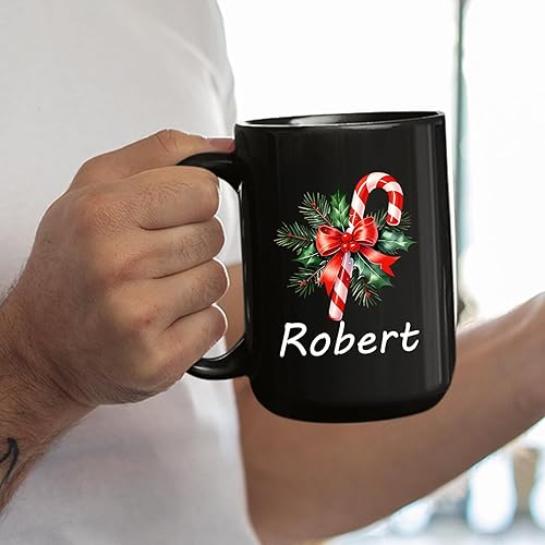 Vista 103 de Taza de café de Navidad personalizada con muñeco de nieve, taza de cerámica de Navidad, taza de Navidad personalizada con nombre, taza de Navidad