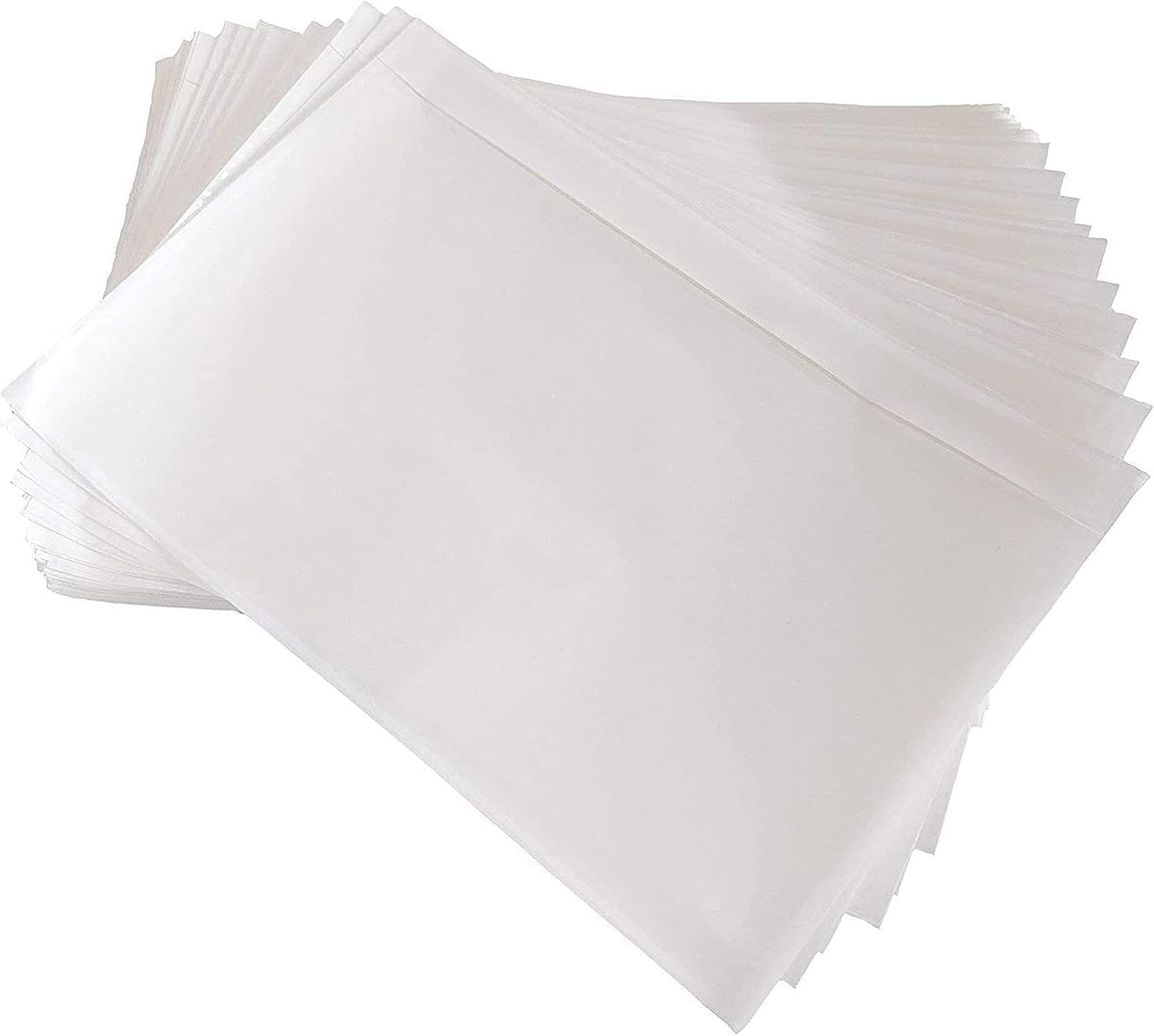 9527 Product 7.5" x 5.5" Clear Adhesive Top Loading Packing List/Shipping Label Envelopes (100 Pack) - Image 5