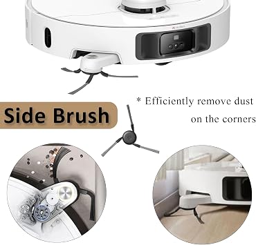 Accessories Kit for Dreame L40s Pro Ultra/ X50 Ultra Complete/ L50 Pro Ultra/ X50 Master/Mova V50 Ultra Complete, 1 Set Main Brush, 4 Hepa Filters, 4 Side Brush, 4 Vacuum Bags, 6 Mop Pads