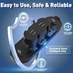 Chargeur de contrôleur de commutateur pour commutateur Nintendo, station de recharge 6 en 1 Commutateur JoyCon Commutateur Nintendo compatible chargeur OLED JoyCon/Pro Controller avec LED Indication et USB Câble de recharge du type C