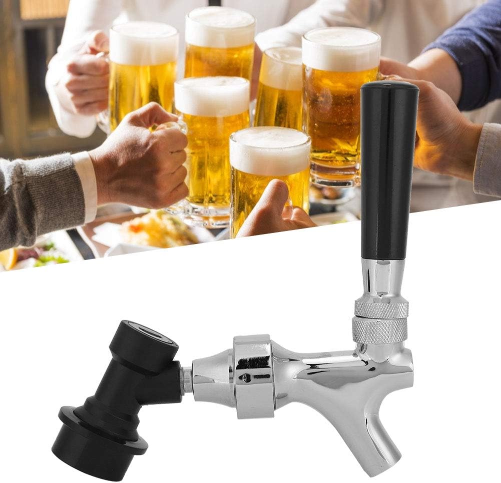 Draft Keg Tap, G5/8 Thread Nonajustable Draft Beer Faucet, Beer Tap Faucet Replacement for Pubs, Restaurants, Hotels, Homes, Bar, Beverages
