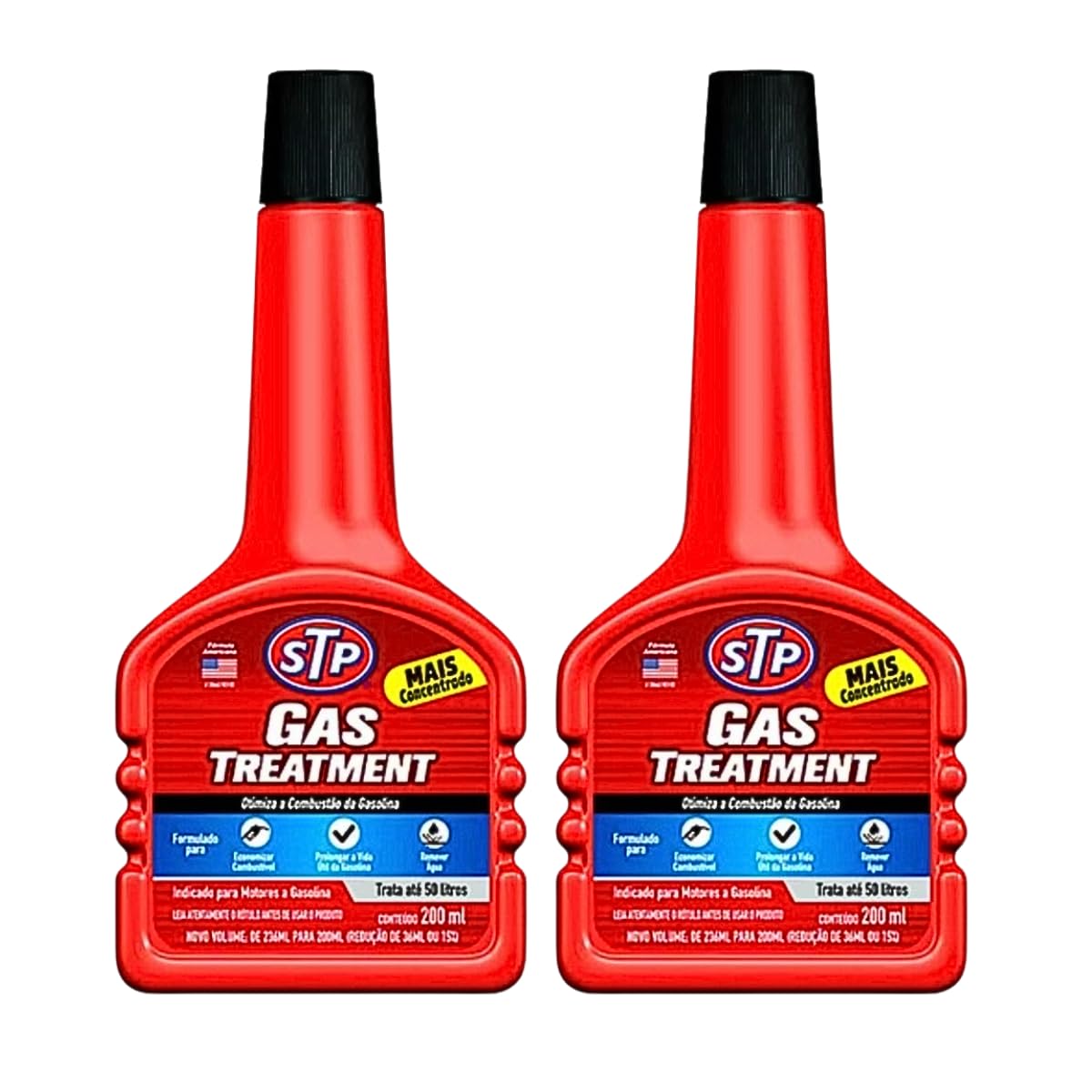 2 Gas Treatment Stp Aditivo De Tratamento Para Gasolina 200ml