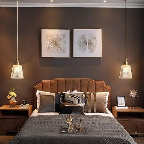 OZZKI OZZKI Hanglamp Indoor Decor Glass Pendant Lantaarn European Luxe Villa Verstelbaar Hangende plafond Kroonluchter Lamp E27 Woonkamer Restaurant Slaapkamer Theewinkel Drallinglicht Inbouwarmatuur photo 2