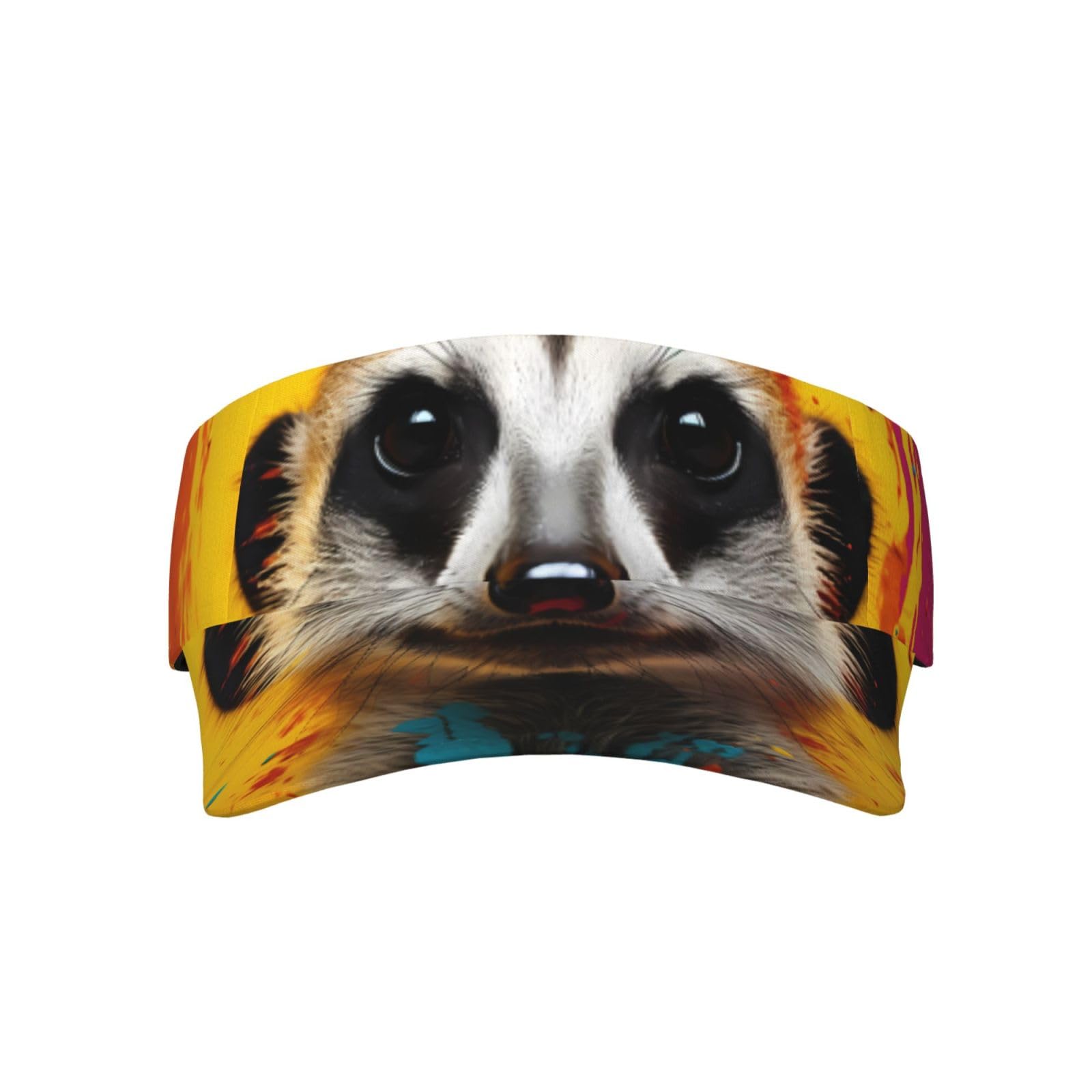 Wzycwb Unisex Black Meerkat Top Hat - Adjustable Hollow Design, Suitable For Golf, Baseball, Daily Leisure And Outdoor Sun Protection